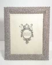 Olivia Riegel Crystal "Silver Alexis" 8x10 Photo Frame New in Box
