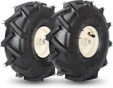 Pneumatico ricambio mozzo centrato 11x4,00-4" motozappa e ruota 3/4" misura asse 3-1/8"