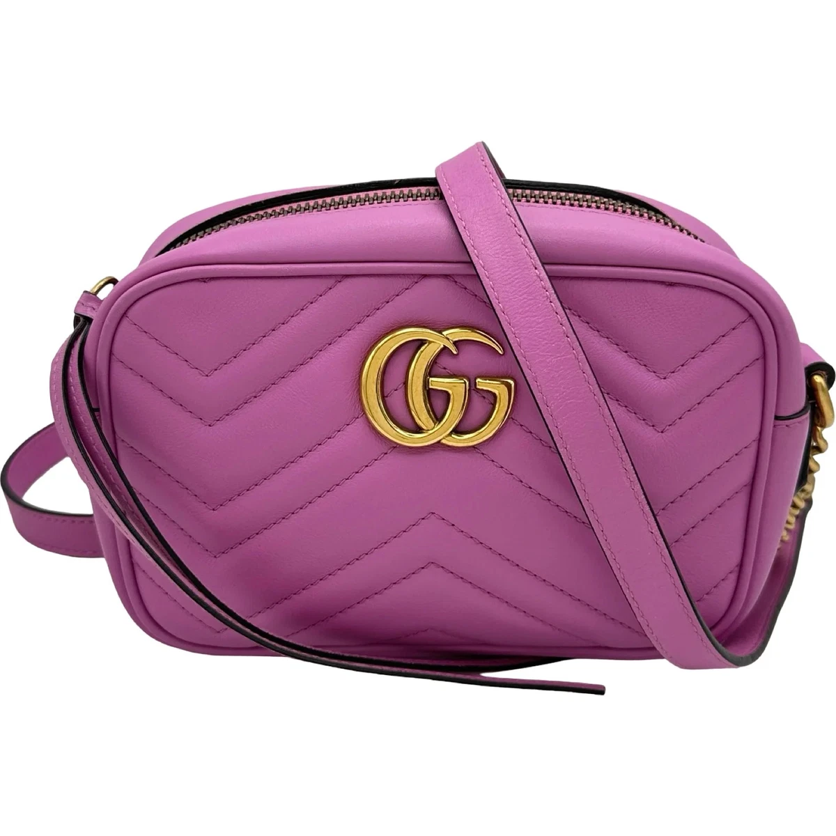 Gucci Leather Exterior Purple Bags & Handbags for Women for sale