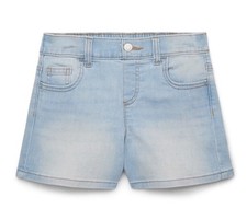 Wonder Nation Girls Denim Shorts, Size S 6-6X Light Blue , NEW