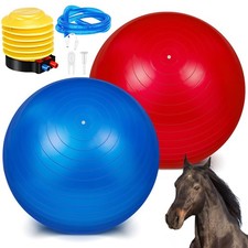 2 Pcs 30 Inch Large Horse Ball for Play Herding Horse Ball for Anti Burst Soc...