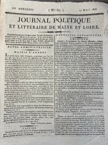 Francisco de Miranda 1813 Original Edition Paris Paperback