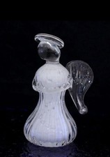 Small/Keepsake 5 Cubic Inch Crystal White Angel Funeral Cremation Urn for Ashes