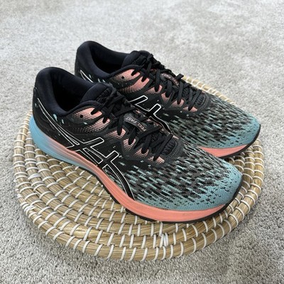 Asics Women's Dynaflyte 4 Running Sneakers Shoes 1012A465 in Noir Bleu Menthe 10