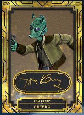 TOPPS STAR WARS CARD TRADER GOLD LABEL W1 BLACK SIGNATURE 1CC GREEDO