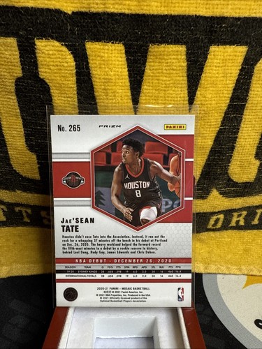 2020-21 MOSAIC BASKETBALL JAE'SEAN TATE RC 265 PINK CAMO PRIZM - Picture 2 of 2