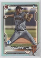 2021 Bowman Draft 1st Edition Sky Blue Foil Eric Silva #BD-162 00gy