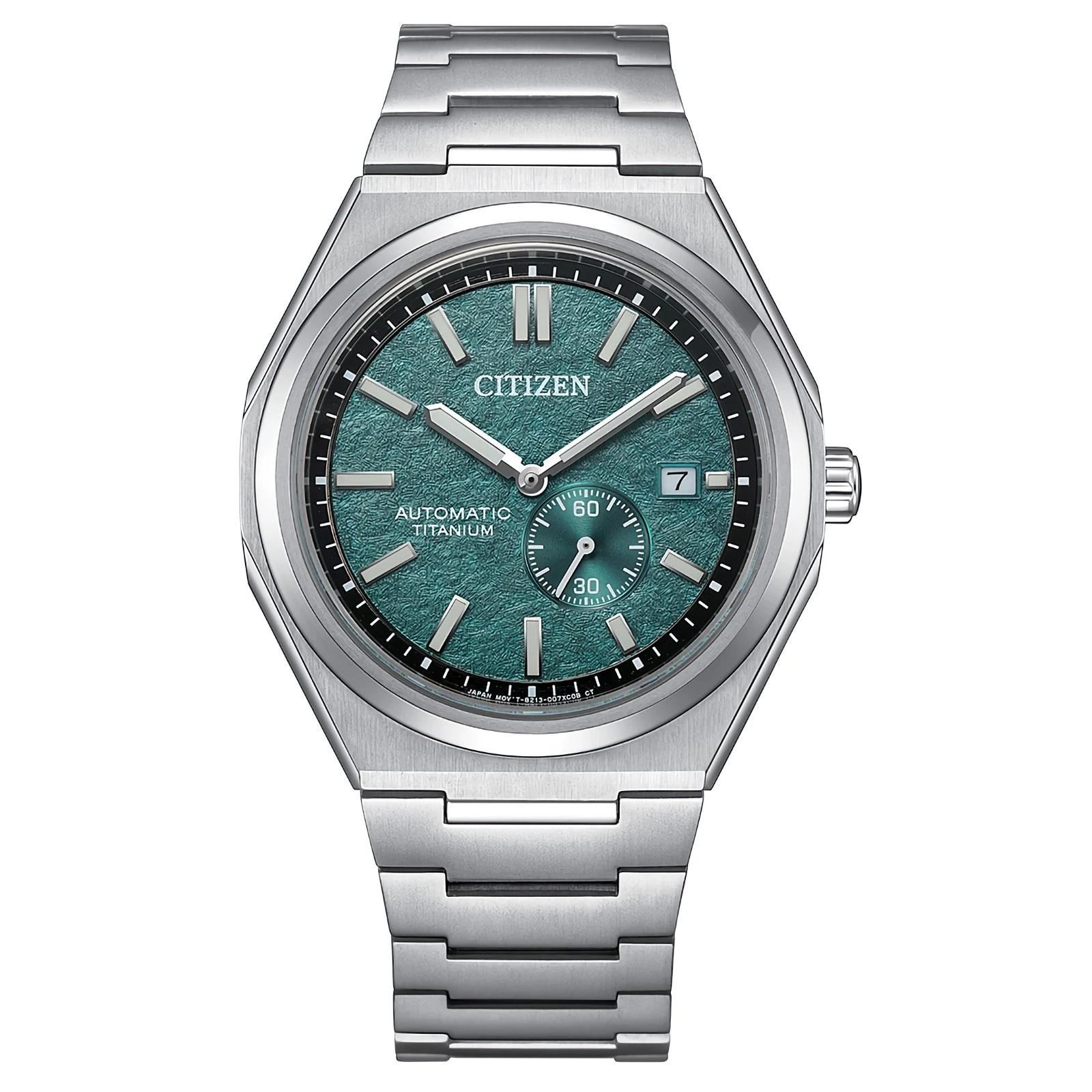 CITIZEN NJ0180-80X Mechanical Automatic Green Dial Date Display Titanium Watch