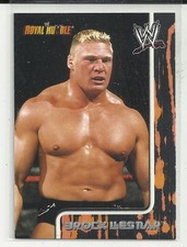 2002 WWE Royal Rumble (Fleer) BROCK LESNAR "Rookie" Base Card #4 NM!