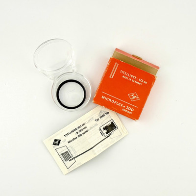 Agfa Titellinse 47,5 cm für Super 8 Microflex 200 Sensor,  OVP mit Anleitung