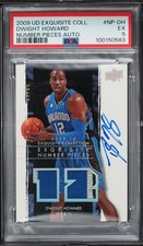 2009 UD Exquisite Number Pieces Dwight Howard PATCH AUTO JERSEY # 12/12 PSA 5