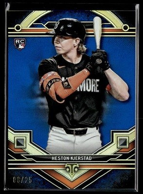 2024 Topps Triple Threads Blue Heston Kjerstad RC /25 Baltimore Orioles #137