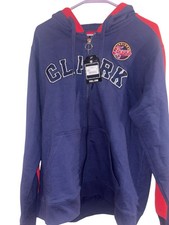 FISLL Indiana Fever Caitlin Clark Full Zip Hoodie Large NWT WNBA Navy Red