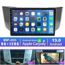 For Lexus RX300 RX330 RX350 CarPlay Android 13 Car Radio Stereo 8G+128G GPS Navi