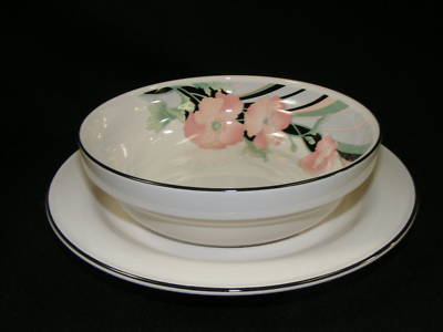 Vintage Sango Dinnerware Jolie Gravy Boat & Underplate