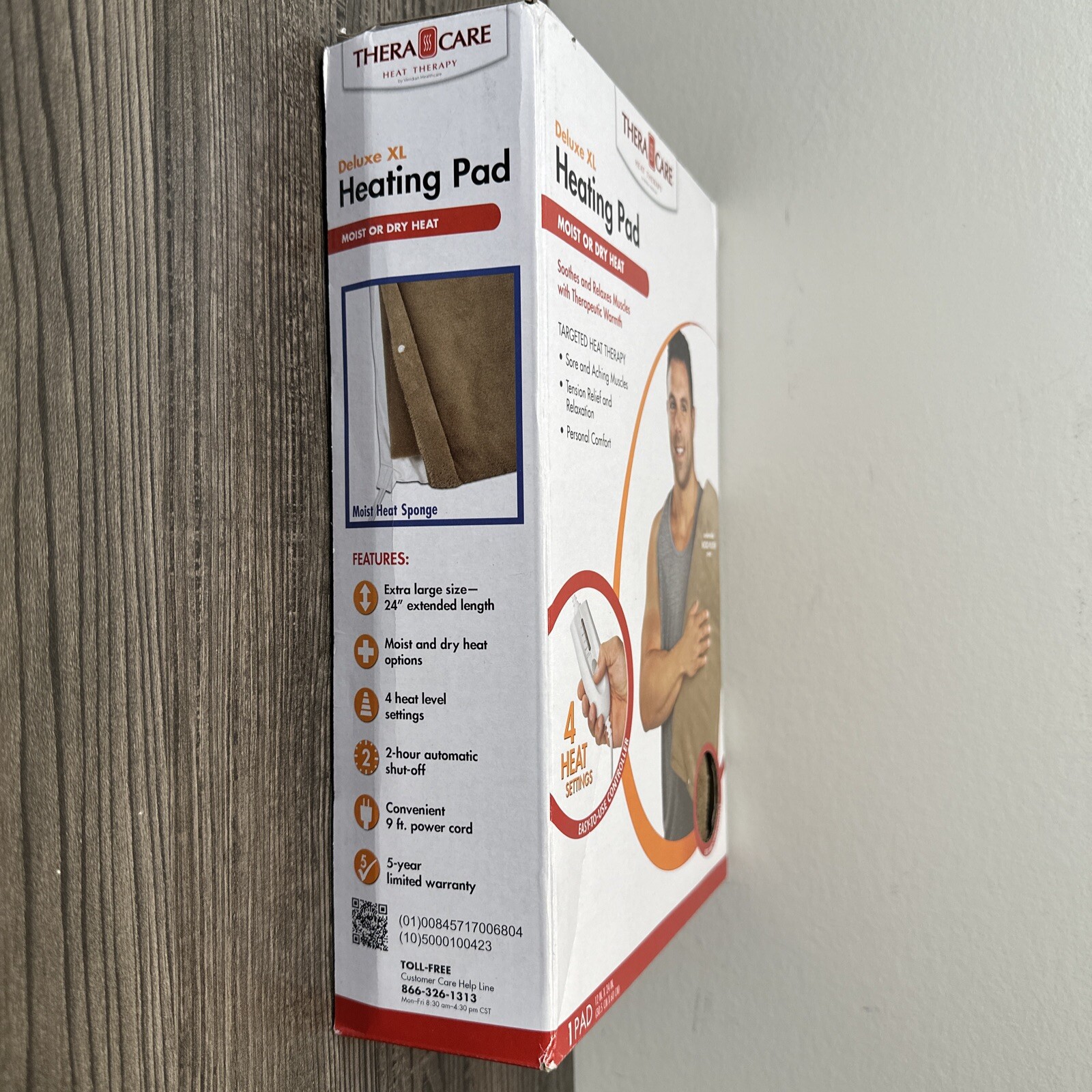 TheraCare Heat Therapy Deluxe XL Heating Pad 12” X 24” Moist Or Dry