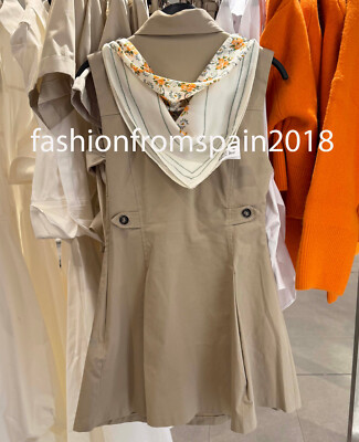 【ZARA】スカーフ付きショート丈ワンピース 2394/077/731 ZARA】スカーフ付きショート丈ワンピース 2394/077/731 (ZARA