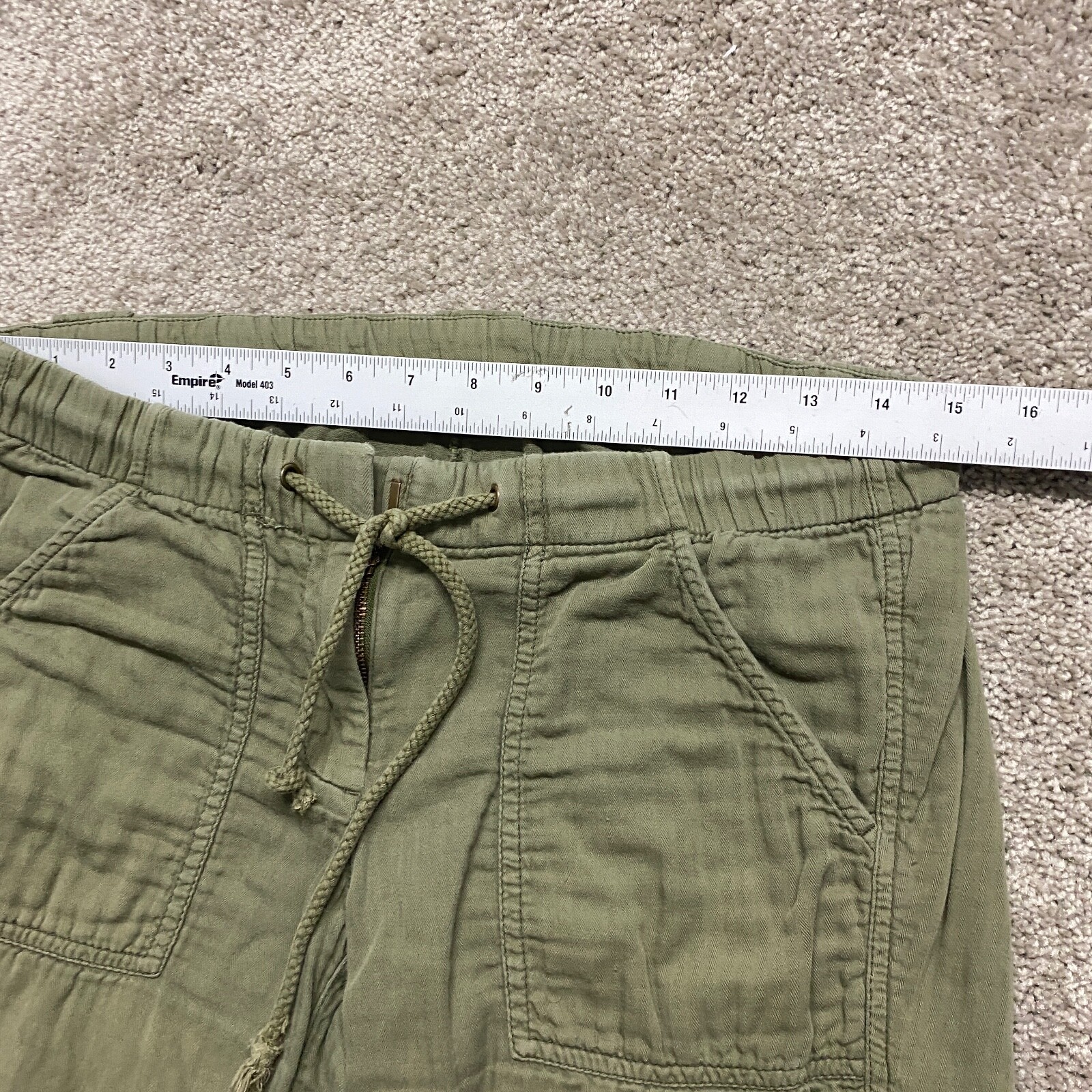 J Crew Pants Womens 0 Green Jogger Utility Army Lightweight Cotton City