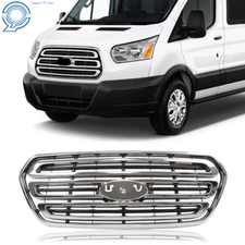 Front Chrome+Black Grille For 2015-2019 Ford Transit 150 250 350 CK41-17B968-B