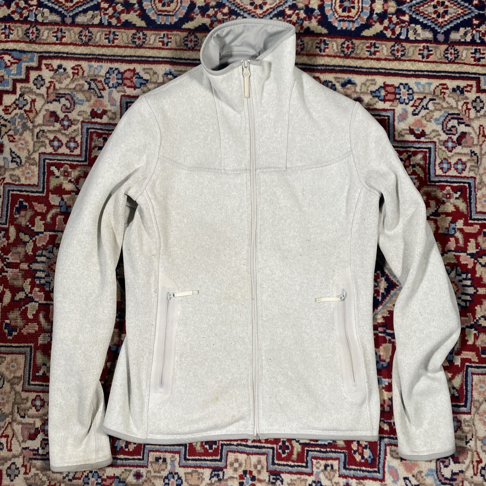 ARC'TERYX Arcteryx Giacca in Pile Donna Grigio Chiaro Taglia Media