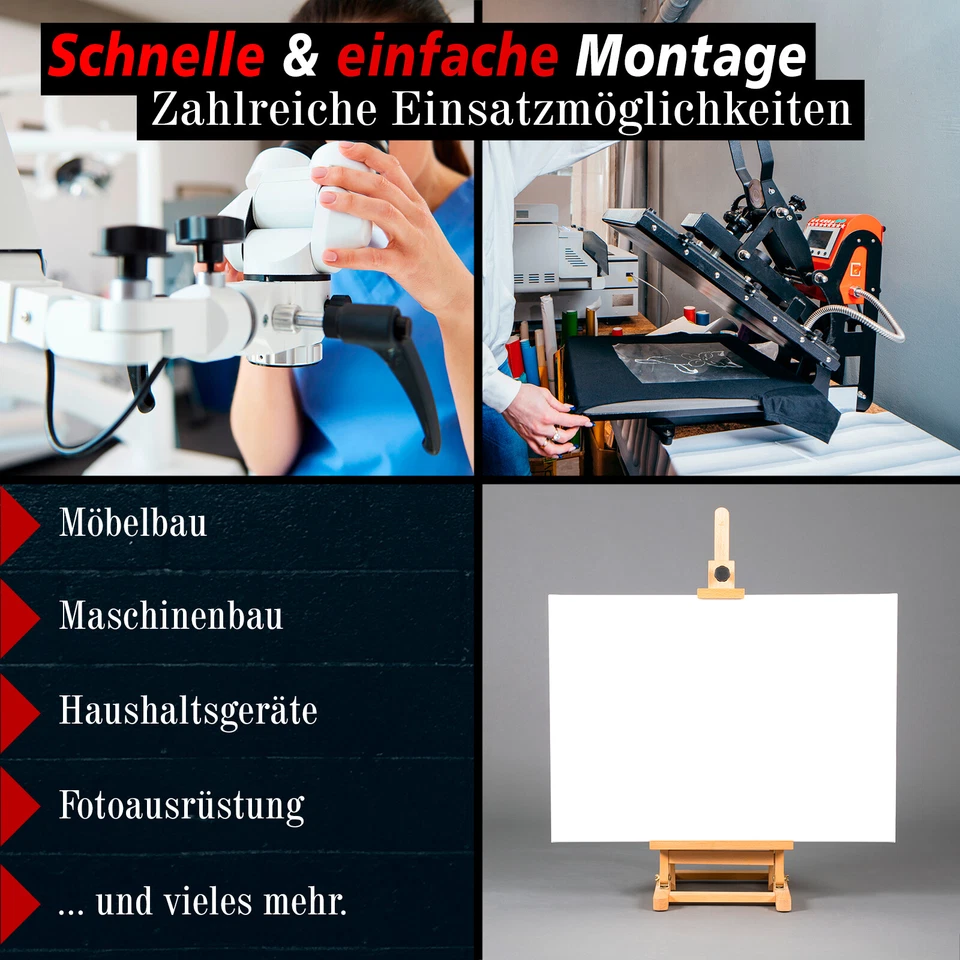 Feststellschraube Stellschraube Sterngriff M6 M8 M10 Klemmschraube Schraube - Bild 4 von 4