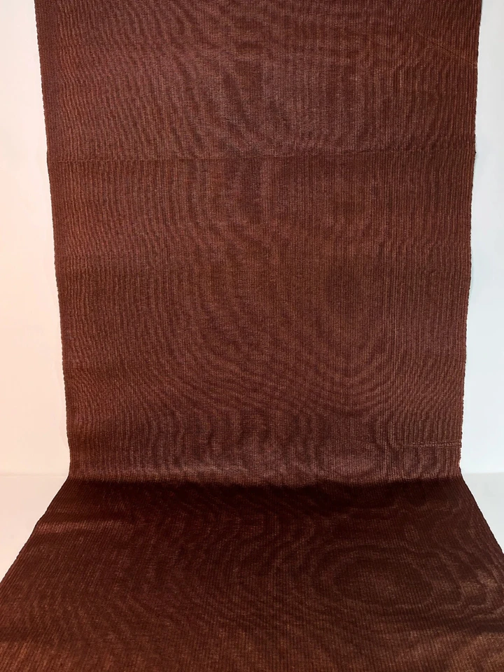 Light Brown Silk Moire Fabric By 2 Meters,Watermark Patterned. - Image 2 of 4