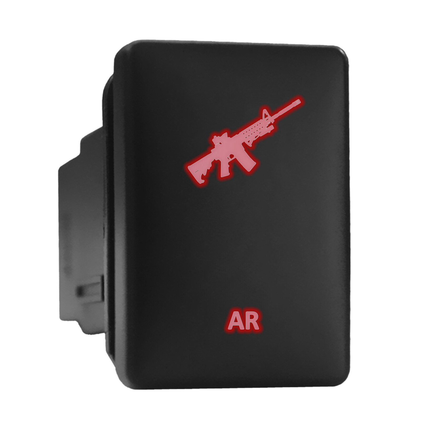 Red Backlit Push Switch 1.28x0.87in for Toyota AR Series