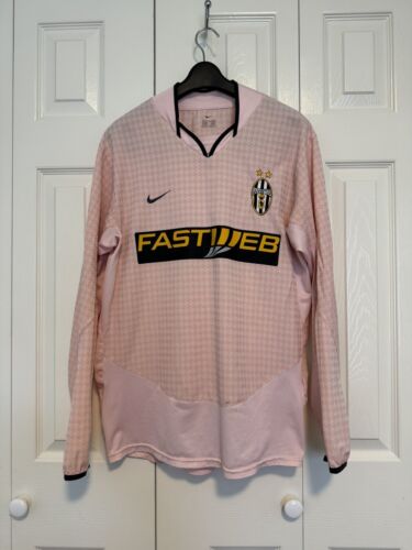 Nike Juventus 2003/04 Away Long Sleeve Football Soccer Jersey Shirt Kit Men Sz M - 第 1/8 張圖片