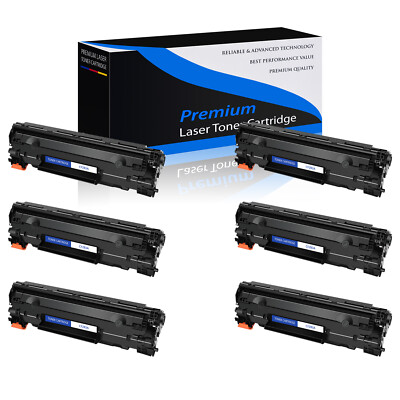 6PK CF283A Black Toner Cartridge for HP 83A LaserJet Pro MFP M125a M125rnw M126a