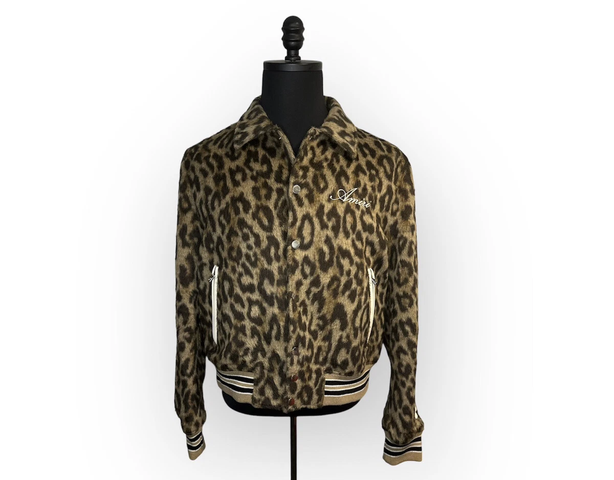 Leopard varsity jacket sale