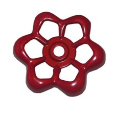 Metal Outdoor Faucet Handle Round Wheel 1/2-Inch 16-Point Broach for Hose Bibb