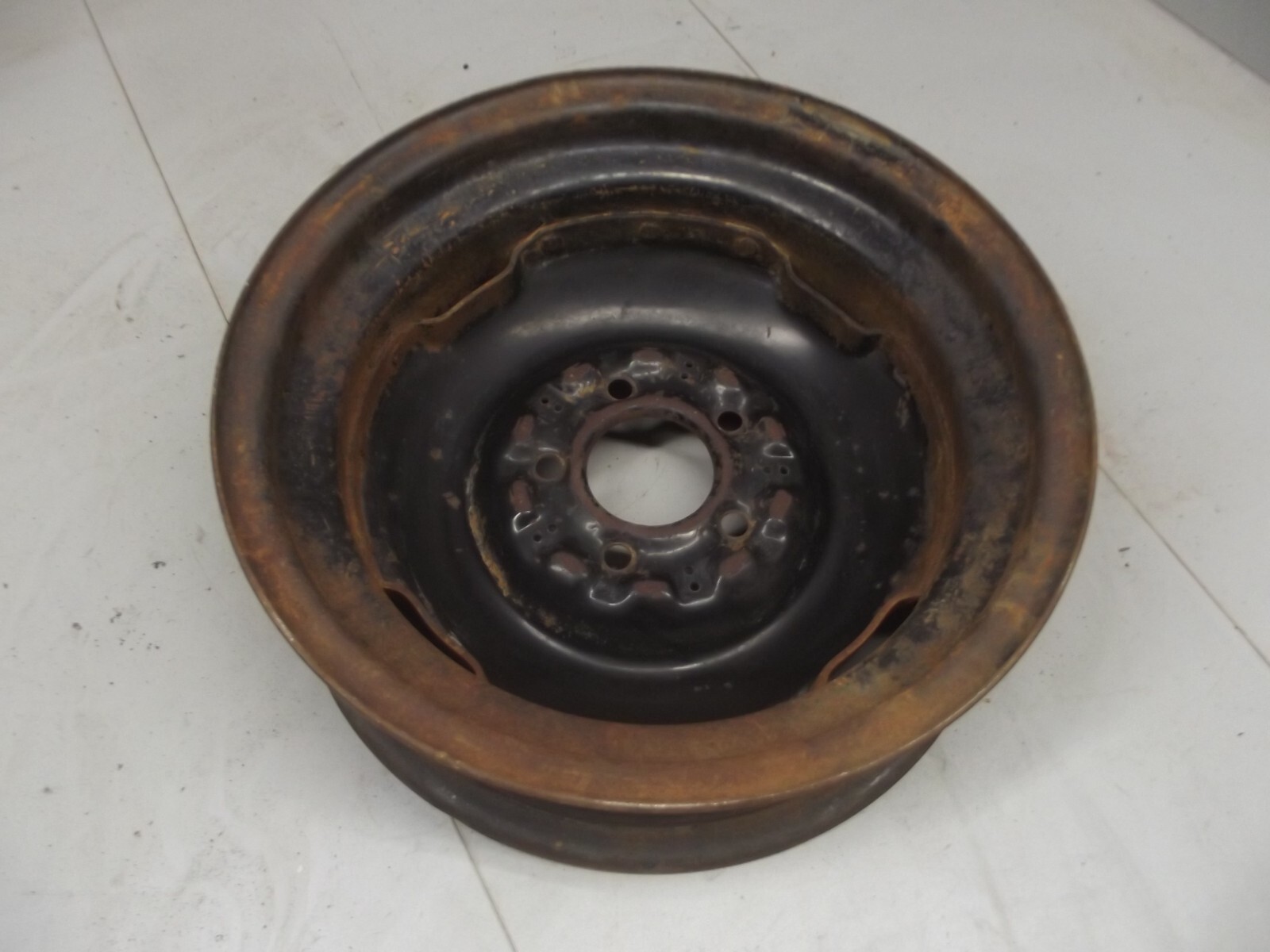 VINTAGE STEEL WHEEL RIM 15X5  5X4.5 LUG PATTERN wheels rims  SEE DETAILS