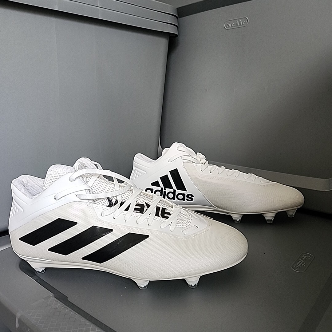 Sz 12.5 Adidas Freak Carbon Football Cleats FX2114 White  display picture 3