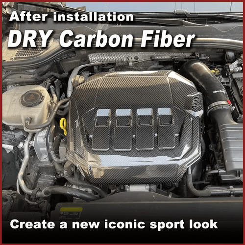 Für VW Golf 8 MK8 GTI 2021-2023 DRY Carbon Motorabdeckung Abdeckung Engine Cover - Bild 2 von 12