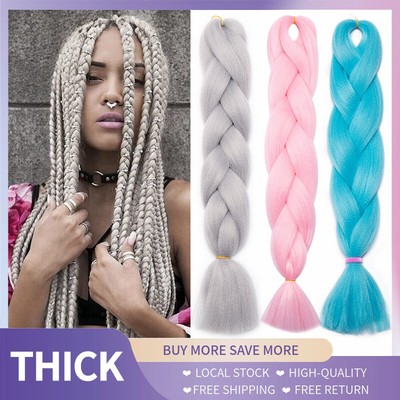 Zöpfe Box Braid Hair Kunsthaar Zum Einflechten Ombre Flechten Jumbo Braiding 24''