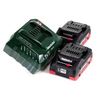 Metabo Akku Basis Set 18 V 2X Akku Lihd 4,0 Ah + LadegeräT Asc 55 ( 685163000 )