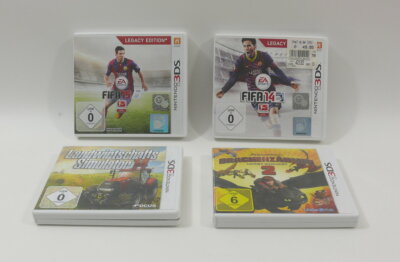 3 Spiele Nintendo 3DS FIFA 14/15 Landwirtschafts-Simulator 2014 Drachenzähmen