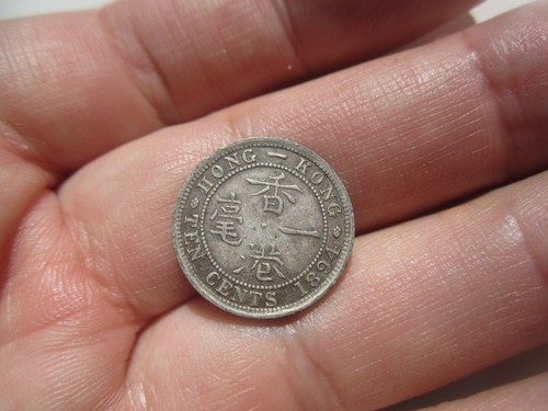 1894 HONG KONG 10 CENTS - Picture 2 of 2