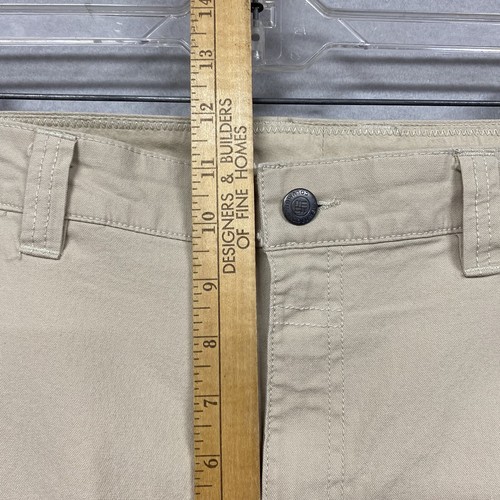 Columbia Men’s Pants 38W 30L Slim Fit Zipper Pocket Ivory - Picture 17 of 20