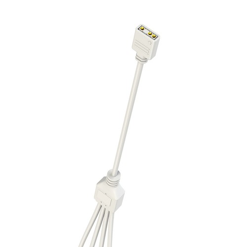 ARGB Chassis Fan Splitter 30cm 1 To 2/3/4 for PC Light Strip Fans (White 1 to 3) - Afbeelding 7 van 10