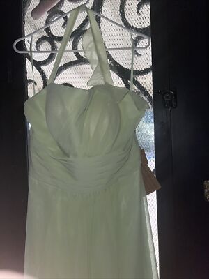 lightinthebox bridesmaid dresses Stunning Light in the Box Sage Formal Bridesmaids Gown NWT 17 Waist 53 Pit Floor Style:MD1E209336