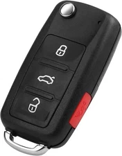 NPAUTO Key Fob Replacement Fits for 2011-2016 VW Volkswagen Jetta, Black 
