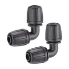 Claber 91025 1/2-inch Elbow Hose Pipe Connector | Pack of Two