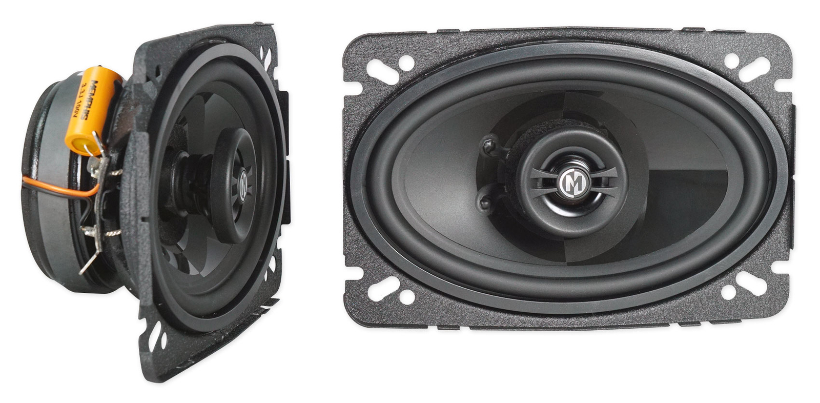 Пара 2-полосных автомобильных динамиков Memphis Audio PRX46 4x6 мощностью 60 Вт с поворотными твитерами 4x64x6