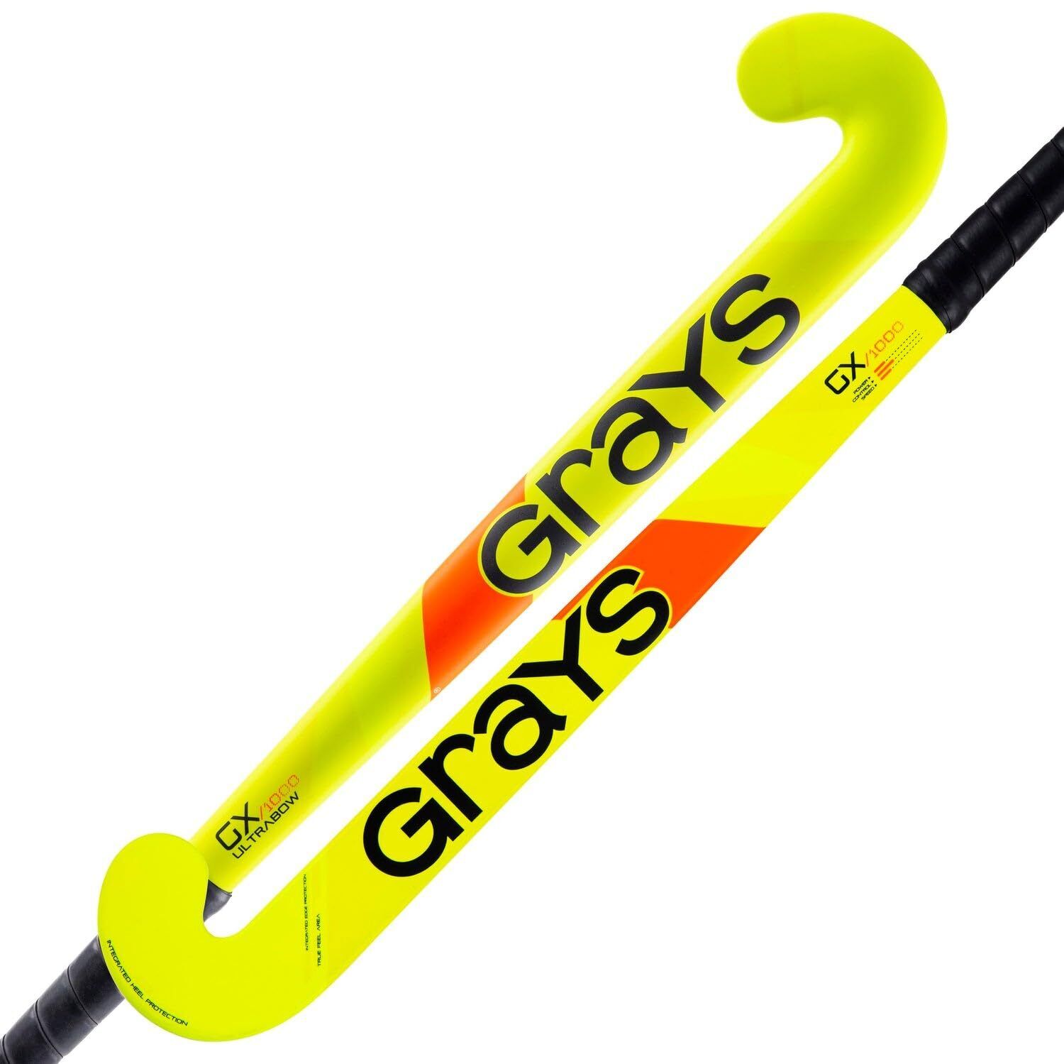 GRAYS GX1000 Ultrabow Hockey Stick - Fluo Yellow (2022/23) - 36.5 inch Light