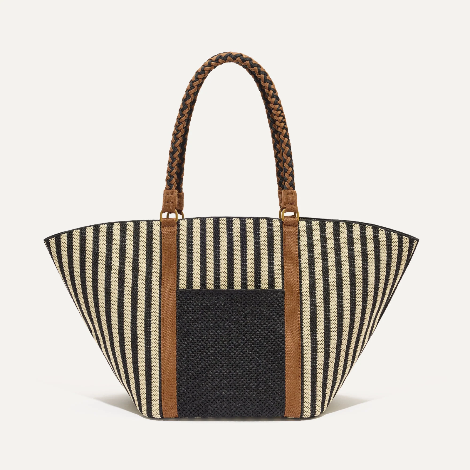 Rothys Summer Tote in Black Tie - Stylish and Sustainable Bag