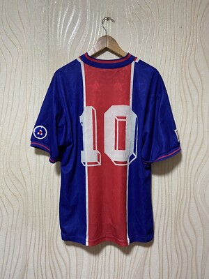 PARIS SAINT GERMAIN 1995 1996 HOME SHIRT JERSEY NIKE sz L MEN #10