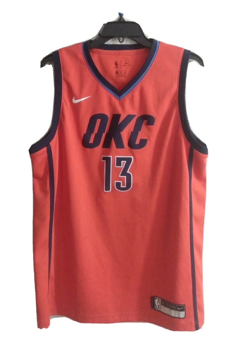 Nike Youth Russell Westbrook OKC Thunder Orange Swingman Jersey Sz