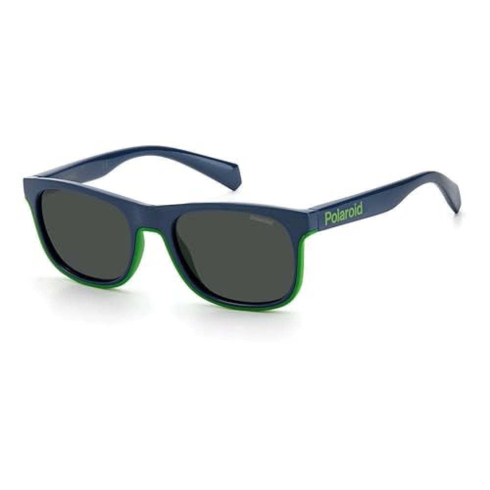 (TG. 47) Polaroid PLD 8041/S Rnb/M9 Blue Green 47 Occhiali, Unisex-Bambini e Rag