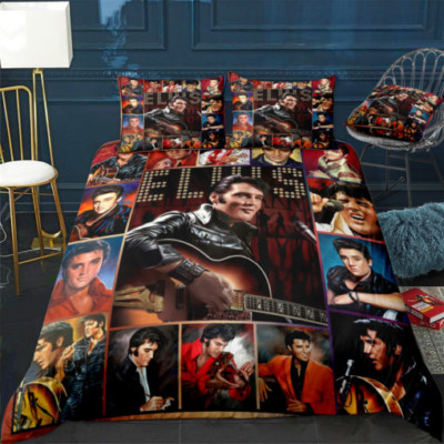 Elvis Presley Gift Idea, Elvis Presley Lovers ver5 Duvet Cover Set (4pcs)